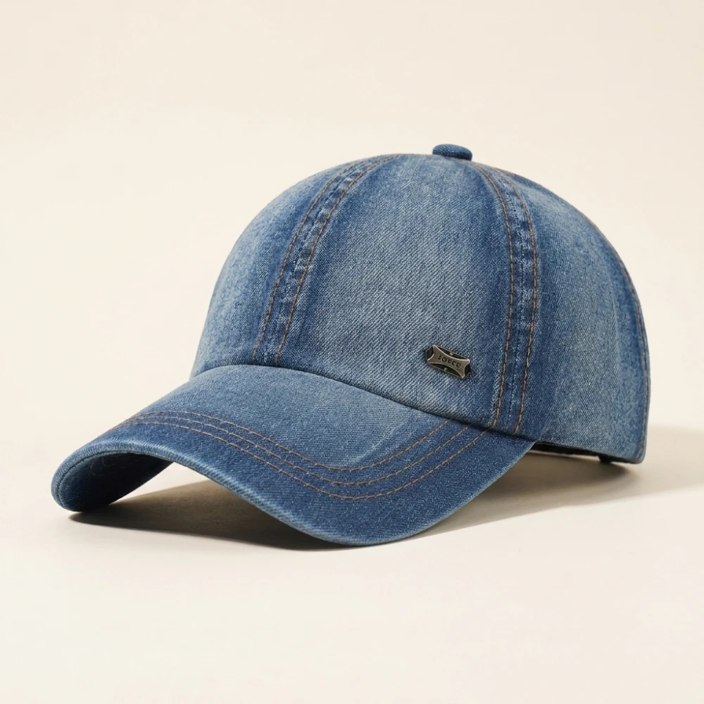 Vintage Washed Cotton Baseball Cap Men Women Denim Dad Hat Adjustable Trucker Style Low Profile