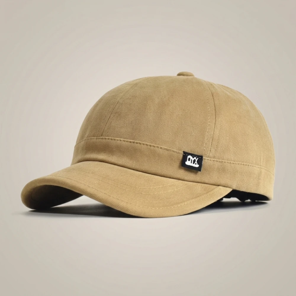 Vintage Short Brim Baseball Cap Cotton Men Women Soft Dad Hat Adjustable Trucker Style Low Profile Caps