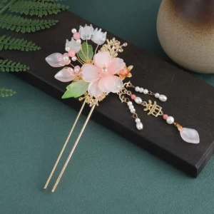 Pearl Rhinestone Flower Hairpins Wedding Hair Accessories Pearl Hairpins Flower Bridal Hair Pins Hair Ornaments Hair Stick (Men's & Women's)