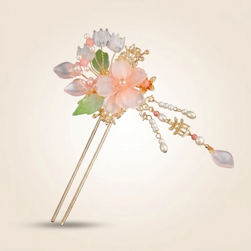 Pearl Rhinestone Flower Hairpins Wedding Hair Accessories Pearl Hairpins Flower Bridal Hair Pins Hair Ornaments Hair Stick (Men's & Women's)