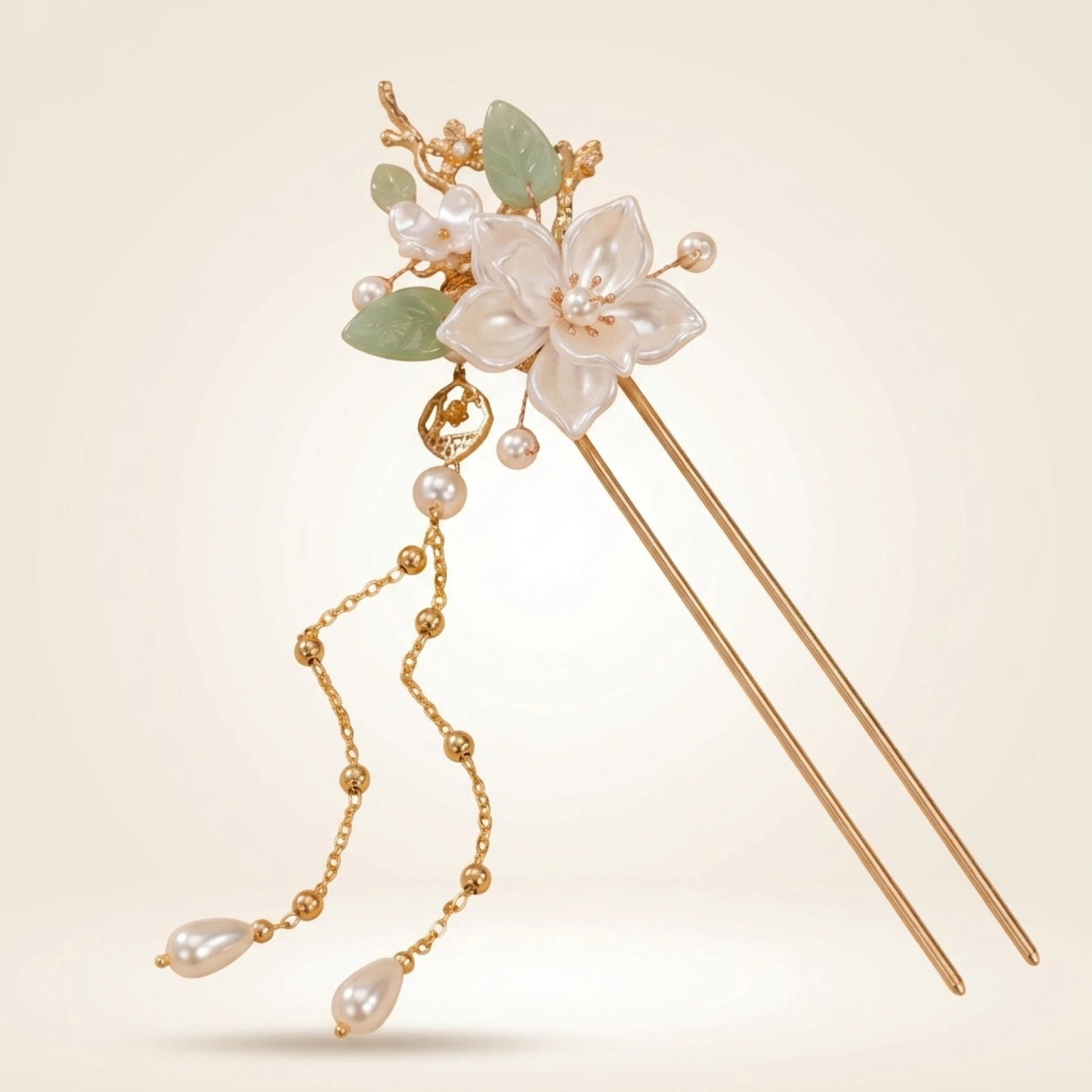 Pearl Rhinestone Flower Hairpins Wedding Hair Accessories Pearl Hairpins Flower Bridal Hair Pins Hair Ornaments Hair Stick (Men's & Women's) - Image 2