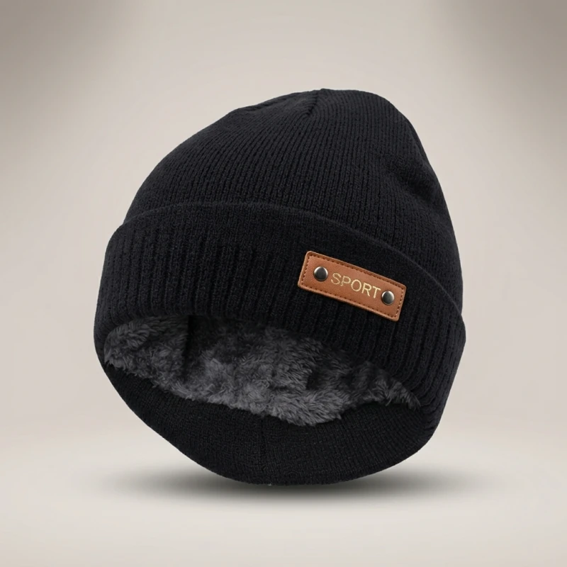 Knitted Hat Men Winter Hats For Women Beanie Hat Cap Fur Skullies Beanies шапка мужская Skull Gorro Bonnet Caps Man - Image 5