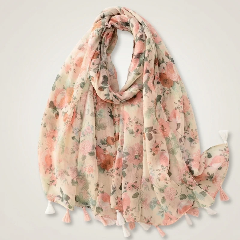 Luxury Brand Woman Scarf Muslim Hijab High Quality Ladies Shawl Headband Flower Paisley Scarf For Women Beach Silk Scarf Bandana (Men's & Women's)
