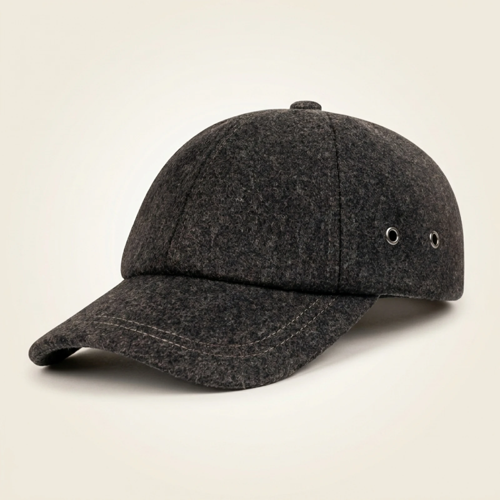 BOTVELA Men's Wool Tweed Baseball Cap Casual Style Soft Adjustable Unstructured Hat