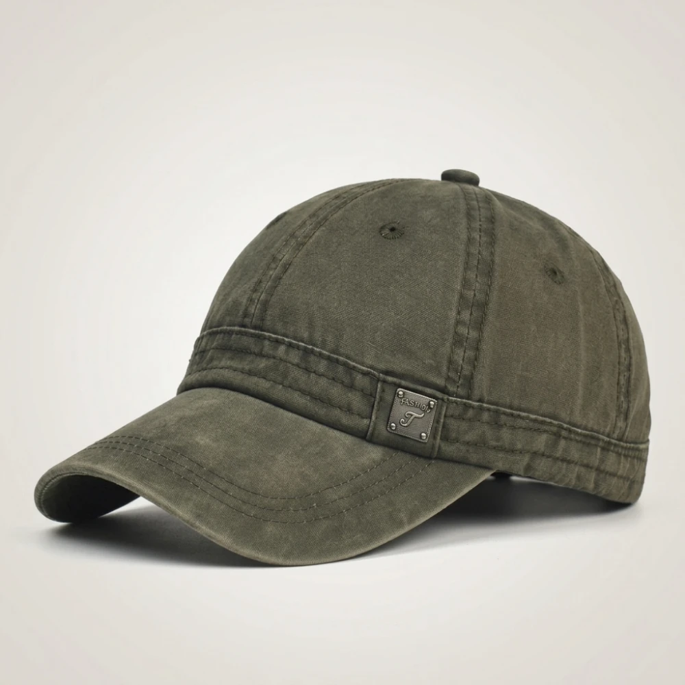 Washed Cotton Baseball Cap Men Women Casual Vintage Dad Hat Adjustable Trucker Style Low Profile Outdoor - Image 2