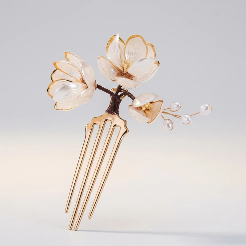 Elegant Retro Flower Golden Alloy Hair Clip Perfect for Curling or Straight Hair, Ideal for Parties Hair Pin Hair Accessories (Men's & Women's) - Image 5