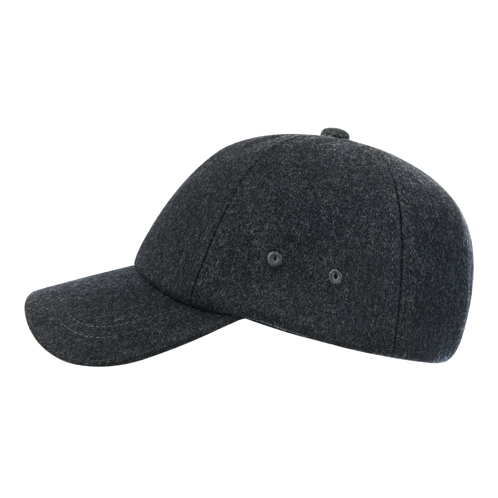 BOTVELA Men's Wool Tweed Baseball Cap Casual Style Soft Adjustable Unstructured Hat - Image 3