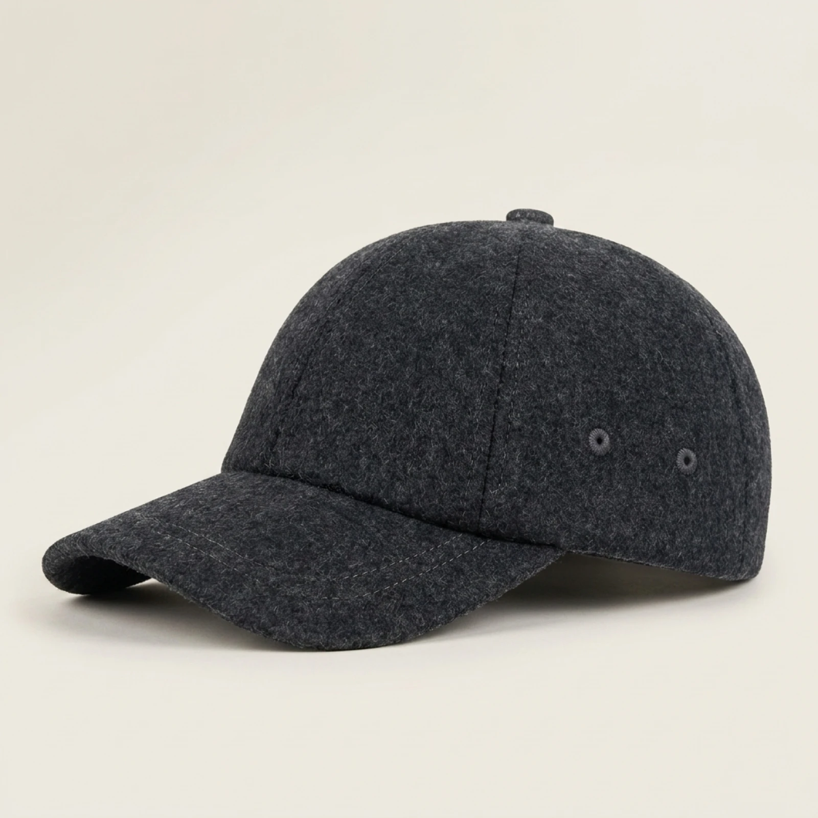 BOTVELA Men's Wool Tweed Baseball Cap Casual Style Soft Adjustable Unstructured Hat - Image 3