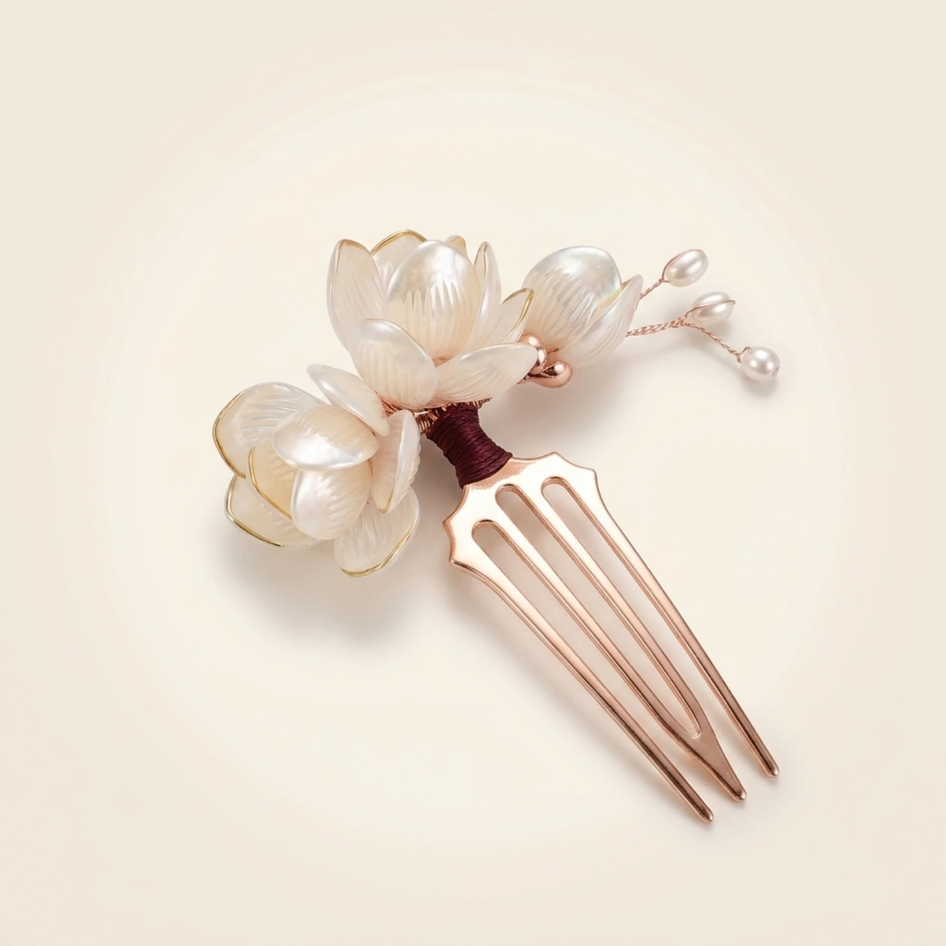 Elegant Retro Flower Golden Alloy Hair Clip Perfect for Curling or Straight Hair, Ideal for Parties Hair Pin Hair Accessories (Men's & Women's) - Image 3